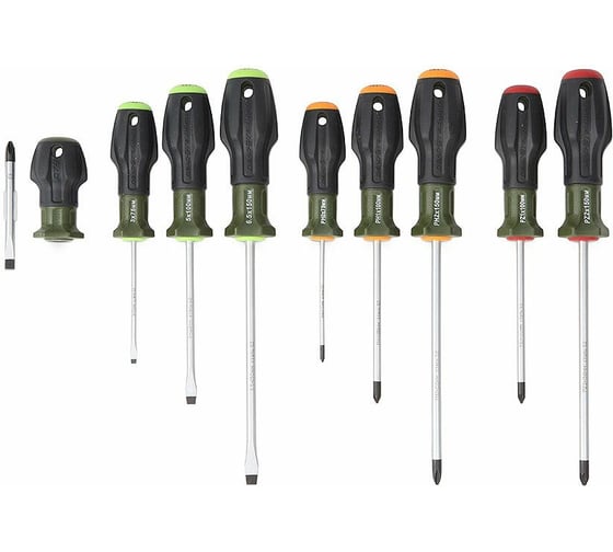 Набор отвёрток Дело Техники c трехкомпонентными рукоятками 728095 - выгодная цена, отзывы, характеристики, фото - купить в Москве и РФ