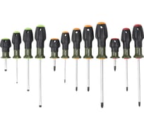 Набор отверток Дело Техники c трехкомпонентными рукоятками SL, PH, PZ, 12штук 728125