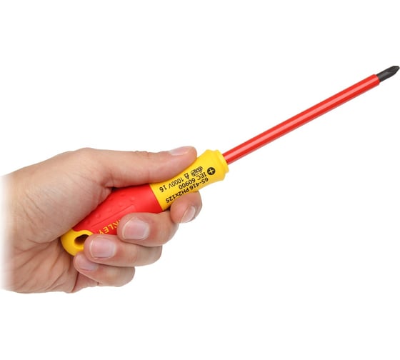 Диэлектрическая отвертка FATMAX 1000V PH2х125 мм Stanley 0-65-416