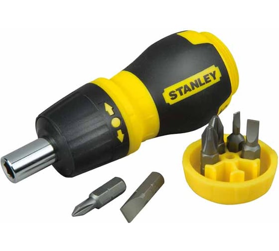 Реверсивная отвертка Stubby Multibit Stanley 0-66-358 1