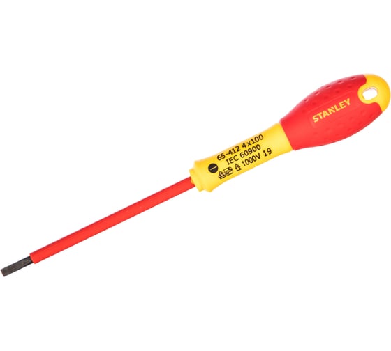 Диэлектрическая отвертка FATMAX 1000V 4 х 100 мм Stanley 0-65-412