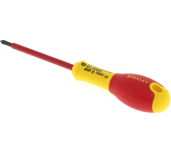 Диэлектрическая отвертка FATMAX 1000V PH1х100 мм Stanley 0-65-415