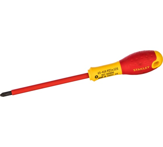 Диэлектрическая отвертка FATMAX 1000V PZ2х125 мм Stanley 0-65-419