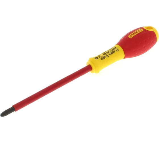 Диэлектрическая отвертка FATMAX 1000V PZ2х125 мм Stanley 0-65-419