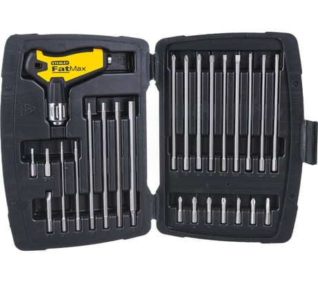 Отвертка со вставками FATMAX 27 предметов в футляре Stanley 0-79-153