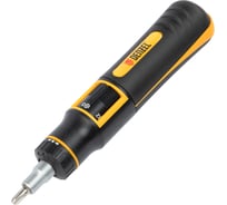 Реверсивная отвертка с битами Denzel с револьверным механизмом, 9 в 1, сталь 7711601