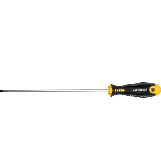 Плоская шлицевая отвертка Felo Ergonic 4,0х0,8х200 40004710