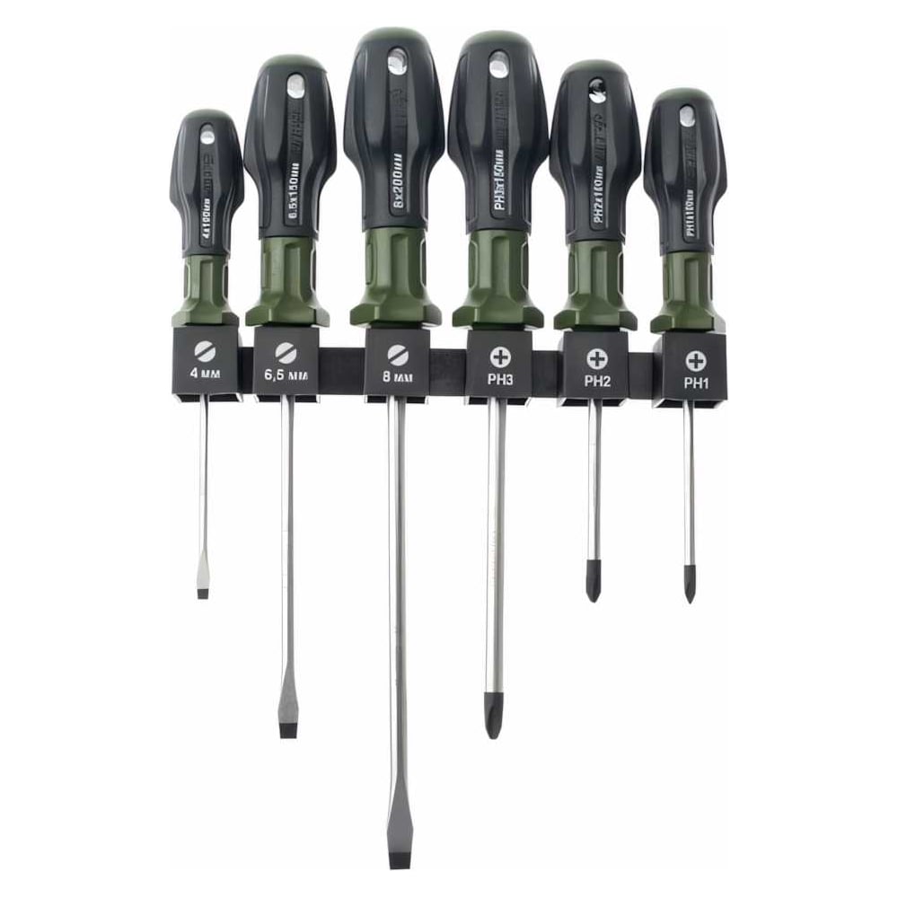 ア*ラ様 HITOto【6点セット】 Набор отвёрток Дело Техники c трехкомпонентными рукоятками PH, SL