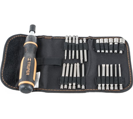 Отвертка с трещоткой и битами Truper JDM-26 18219