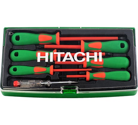 Набор изолированных отверток 7 предметов Hitachi HTC-774008