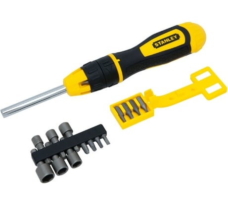 Отвертка с храповым механизмом в комплекте с 20-тью вставками Stanley Multibit STHT0-62574 0-62-574