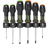 Набор отверток Дело Техники c трехкомпонентными рукоятками SL, PH, 6 штук 728061