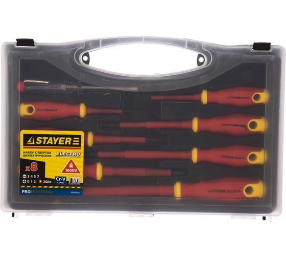 Набор диэлектрических отверток 8 шт. STAYER ELECTRO 25145-H8_z01