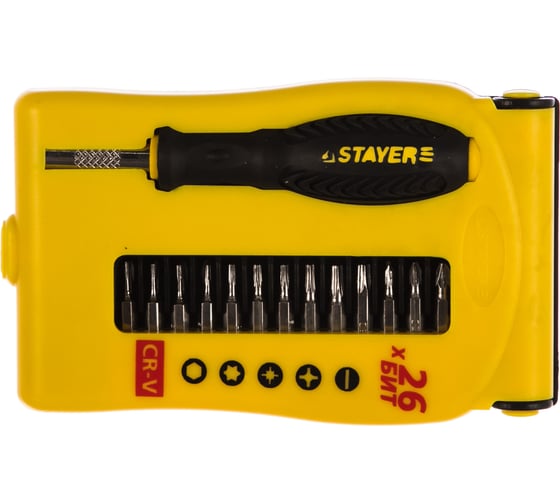 Набор для точных работ 28 предметов STAYER MASTER 25614-H28