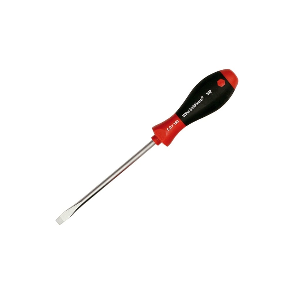 Шлицевая отвертка 6,0x150 Wiha SoftFinish 27755 - выгодная цена, отзывы ...