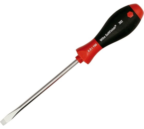 Шлицевая отвертка 6,0x150 Wiha SoftFinish 27755 1