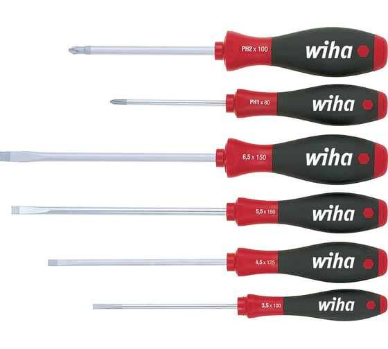 Набор отверток SoftFinish308SF HK6 6 предметов Wiha 21248