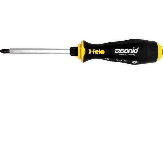 Ударная крестовая отвертка Felo Ergonic PZ2x100 45120340