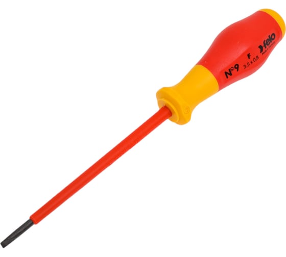Диэлектрическая шлицевая отвертка Felo SL3.5x0.8x100 91303590