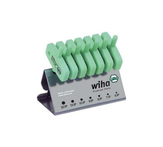 Набор ключей с двулопастной рукояткой на подставке 7шт Wiha TORX PLUS 365IP VB 26261 1