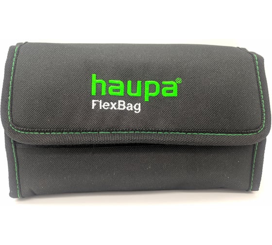 Отвертка с трещоточным механизмом со сменными наконечниками HAUPA FlexBAG 104020