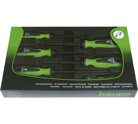 Набор двухкомпонентных отверток РН, 6 шт HAUPA 101560