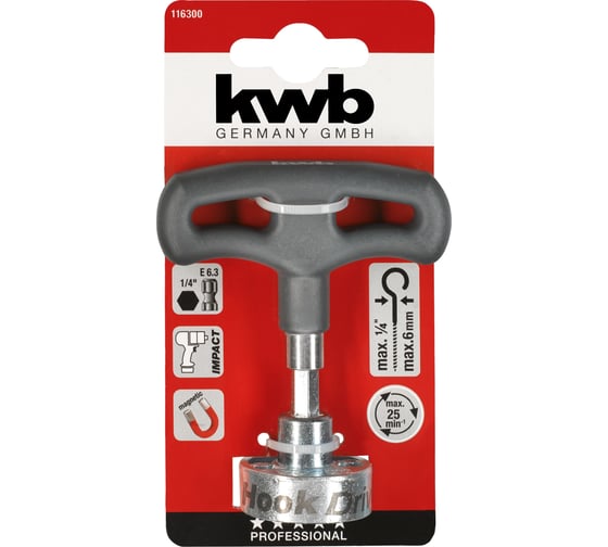 Насадка для завинчивания крючков KWB 116300