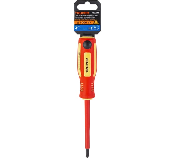 Отвертка Truper DP-1/4x4D PH2 1000 В 102241