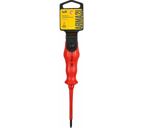 Диэлектрическая отвертка IEK ARMA2L 3 PZ1x80 K2 A2L3-SC30-K2-PZ-10-080