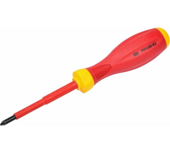 Диэлектрическая отвертка IEK ARMA2L 3 PH1x80 K3 A2L3-SC30-K3-PH-10-080