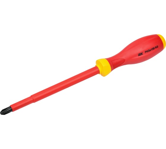 Диэлектрическая отвертка IEK ARMA2L 3 PH3x150 K3 A2L3-SC30-K3-PH-30-150