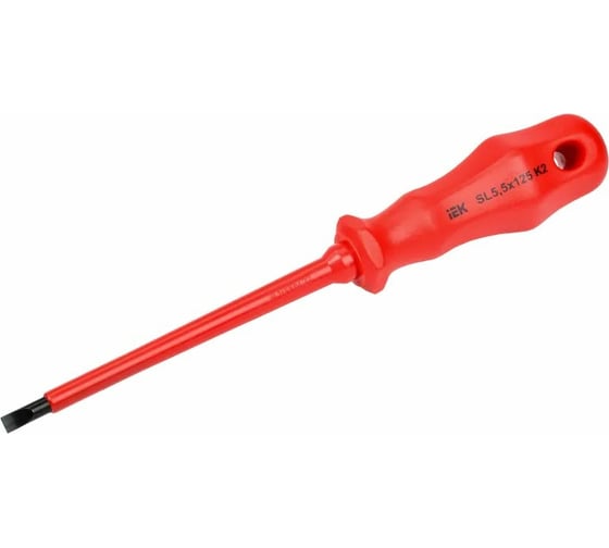 Диэлектрическая отвертка IEK ARMA2L 3 SL5,5x125 K2 A2L3-SC30-K2-SL-55-125 1