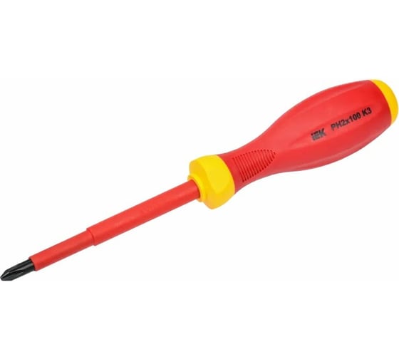Диэлектрическая отвертка IEK ARMA2L 3 PH2x100 K3 A2L3-SC30-K3-PH-20-100