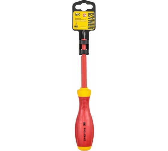 Диэлектрическая отвертка IEK ARMA2L 3 PH2x100 K3 A2L3-SC30-K3-PH-20-100