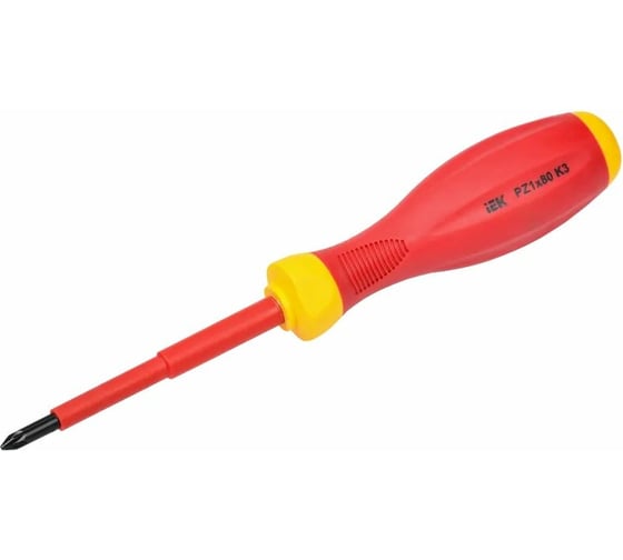 Диэлектрическая отвертка IEK ARMA2L 3 PZ1x80 K3 A2L3-SC30-K3-PZ-10-080