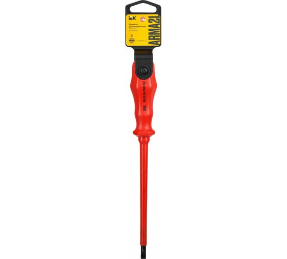 Диэлектрическая отвертка IEK ARMA2L 3 SL6,5x150 K2 A2L3-SC30-K2-SL-65-150