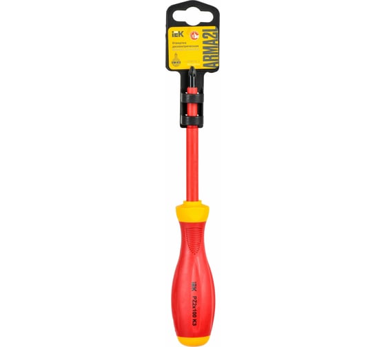 Диэлектрическая отвертка IEK ARMA2L 3 PZ2x100 K3 A2L3-SC30-K3-PZ-20-100