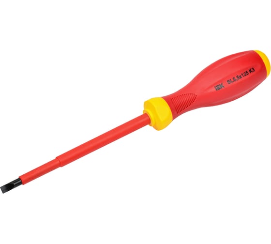 Диэлектрическая отвертка IEK ARMA2L 3 SL5,5x125 K3 A2L3-SC30-K3-SL-55-125 1