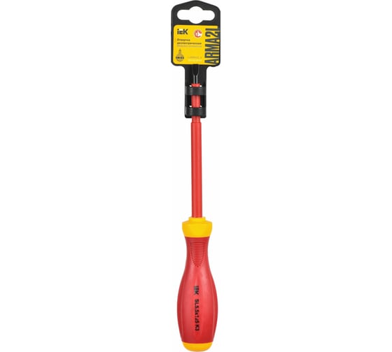 Диэлектрическая отвертка IEK ARMA2L 3 SL5,5x125 K3 A2L3-SC30-K3-SL-55-125