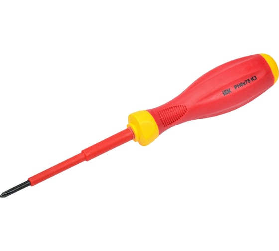 Диэлектрическая отвертка IEK ARMA2L 3 PH0x75 K3 A2L3-SC30-K3-PH-00-075 1