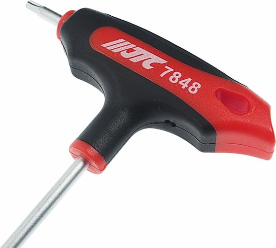 Двусторонний ключ JTC TORX с отверстием  T15H и Т-образной рукояткой JTC-784815