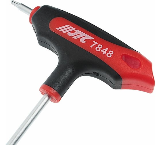 Двусторонний ключ JTC TORX с отверстием T10H и Т-образной рукояткой  JTC-784810