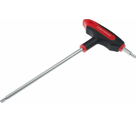 Ключ двусторонний JTC TORX с отверстием и Т-образной рукояткой T25H, 784825 189754