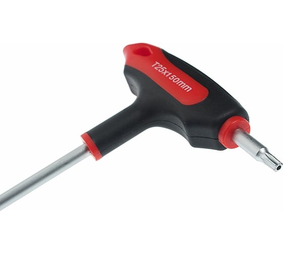 Двусторонний ключ JTC TORX с отверстием T25H и Т-образной рукояткой JTC-784825
