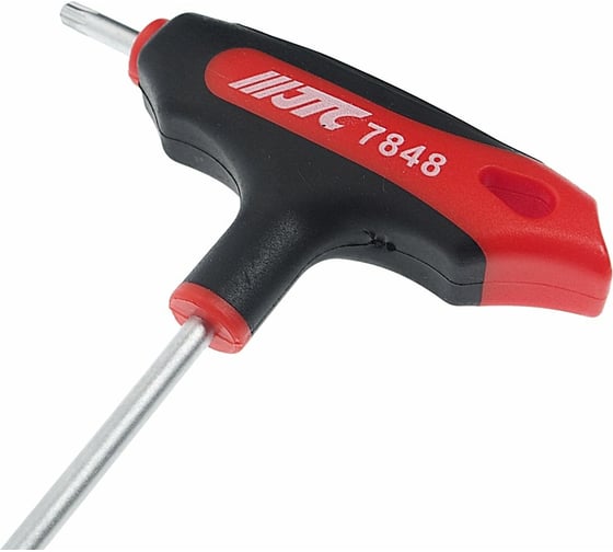 Двусторонний ключ JTC TORX с отверстием T20H и Т-образной рукояткой JTC-784820
