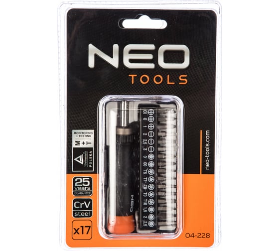 Насадки прецизионные с держателем NEO Tools 17 шт 04-228