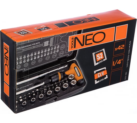 Насадки с держателем NEO Tools 42 шт 08-709