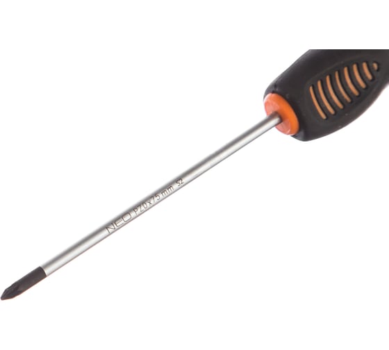 Крестовая отвертка NEO Tools PZ0x75 мм CrMo 04-031