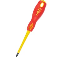 Крестовая отвертка NEO Tools PZ2x100 мм 1000 В CrMo 04-063 15502384