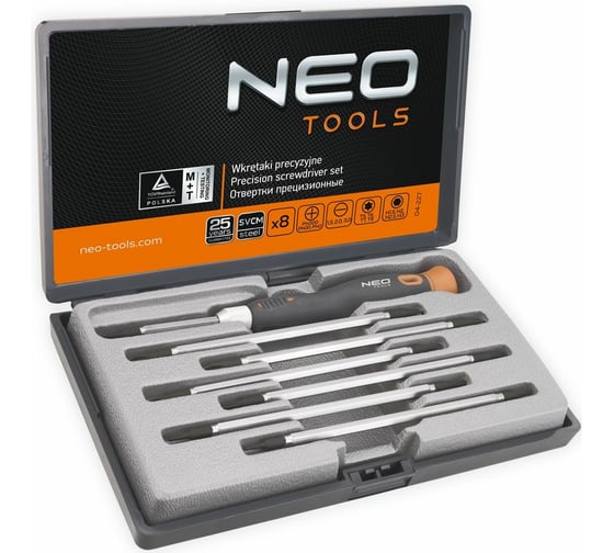 Набор прецизионных NEO Tools 8 шт CrMo 04-227